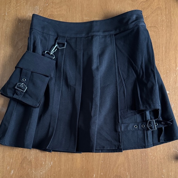 Killstar Dresses & Skirts - Killstar Black Mini Skirt Chaos Theory Small